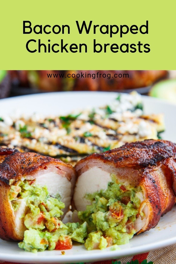 Bacon Wrapped Chicken Breasts Stuffed With Guacamole