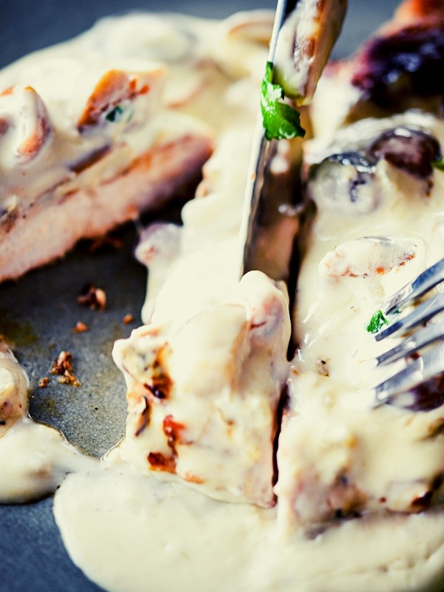 French Pork With Mushroom Sauce Recipe