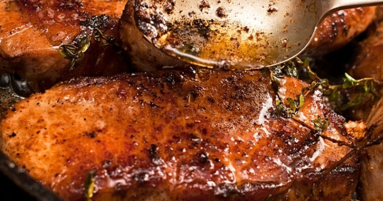 Garlic Butter Juicy Pork Chops Recipe