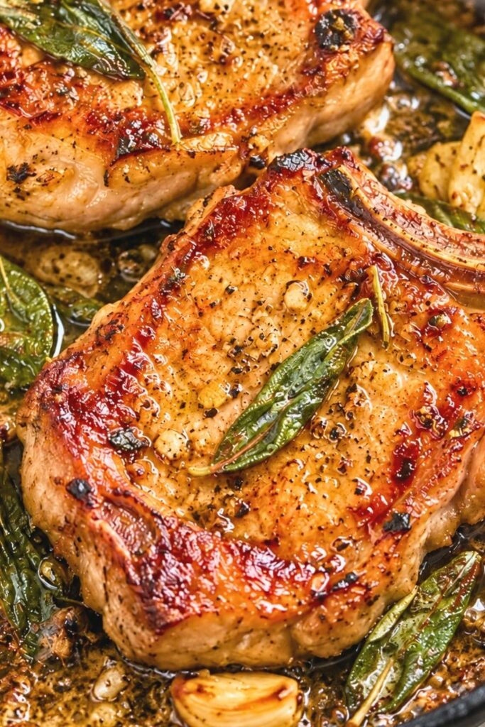 Garlic Butter Juicy Pork Chops Recipe