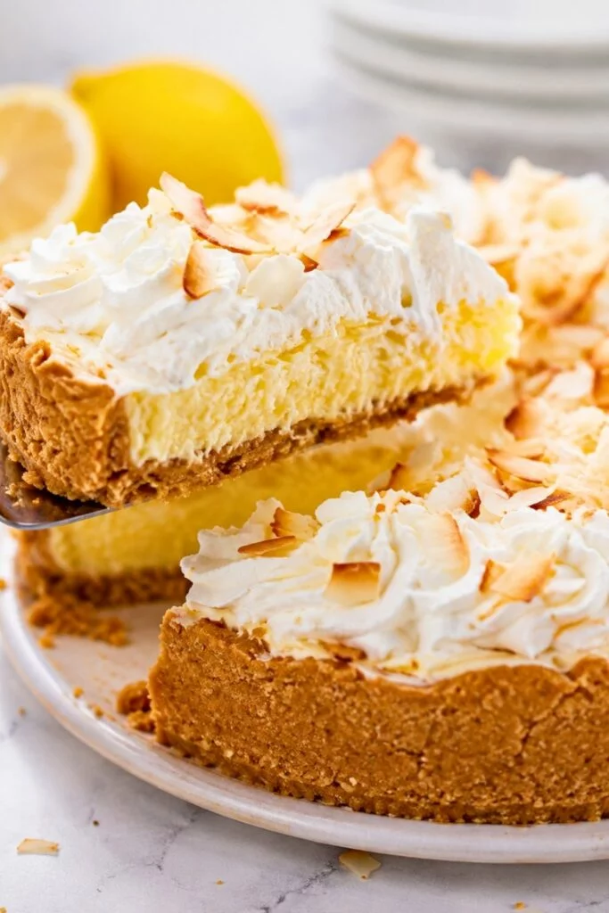 Lemon Macaroon Cheesecake - No Bake