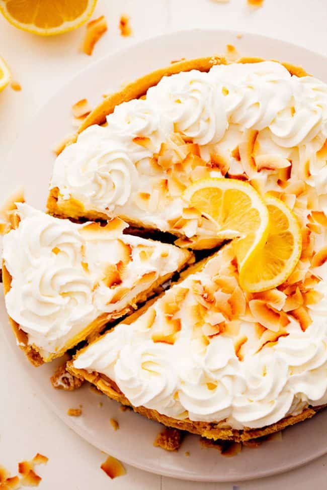 Lemon Macaroon Cheesecake - No Bake