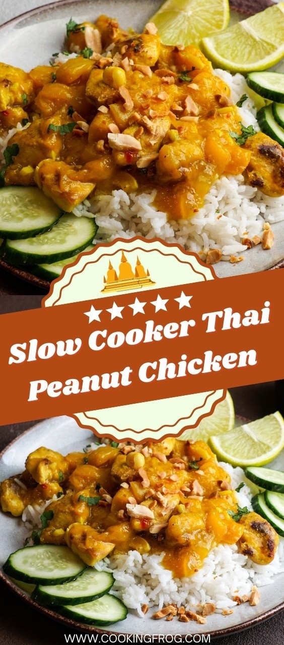 Slow Cooker Thai Peanut Chicken Recipe