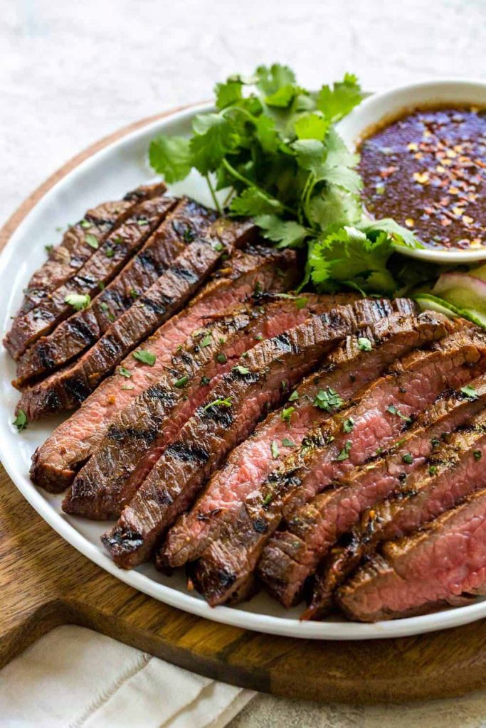 Grilled Flank Steak With Asian Marinade Cooking Frog 