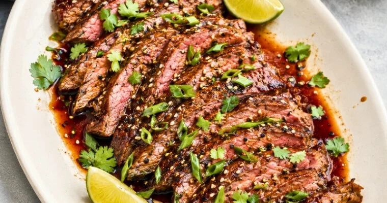 Grilled Flank Steak with Asian Marinade