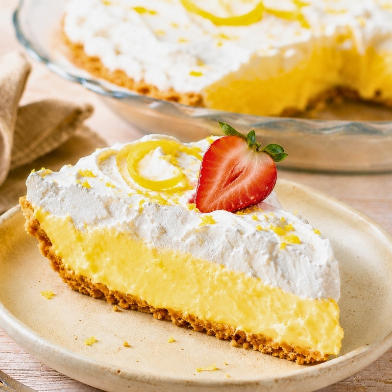 Lemon Pudding Pie Easy Recipe