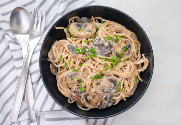 Mushroom Garlic Noodles Recipe