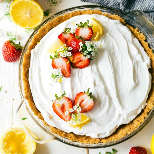 Lemon Pudding Pie Easy Recipe Cooking Frog