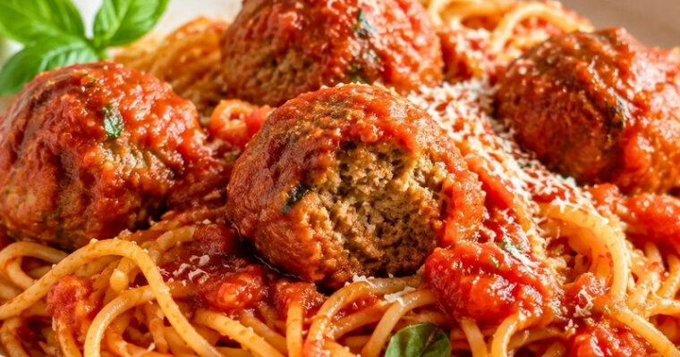 Homemade Spaghetti and Meatballs Recipe