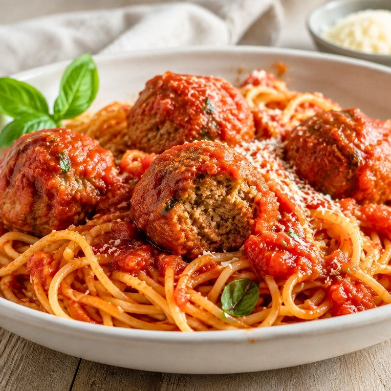 Homemade Spaghetti and Meatballs Recipe