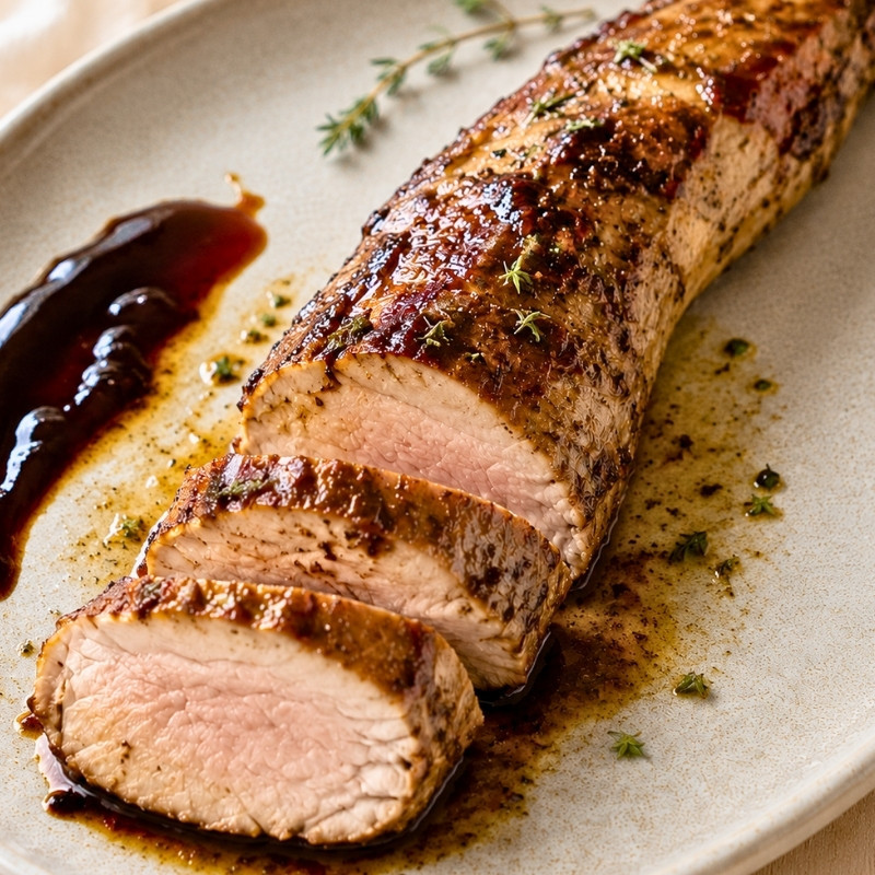 Pork Tenderloin With Balsamic And Thyme