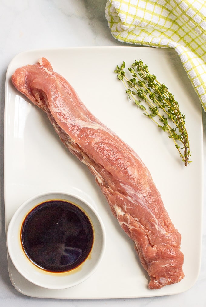 Pork Tenderloin With  Balsamic And Thyme