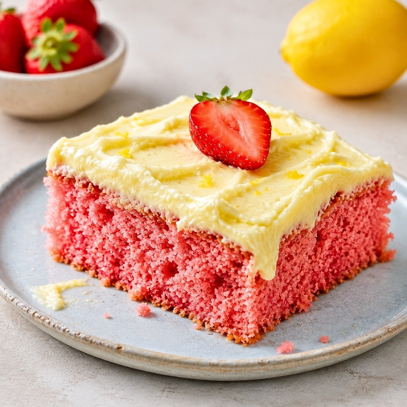 Strawberry Lemonade Cake Best Recipe