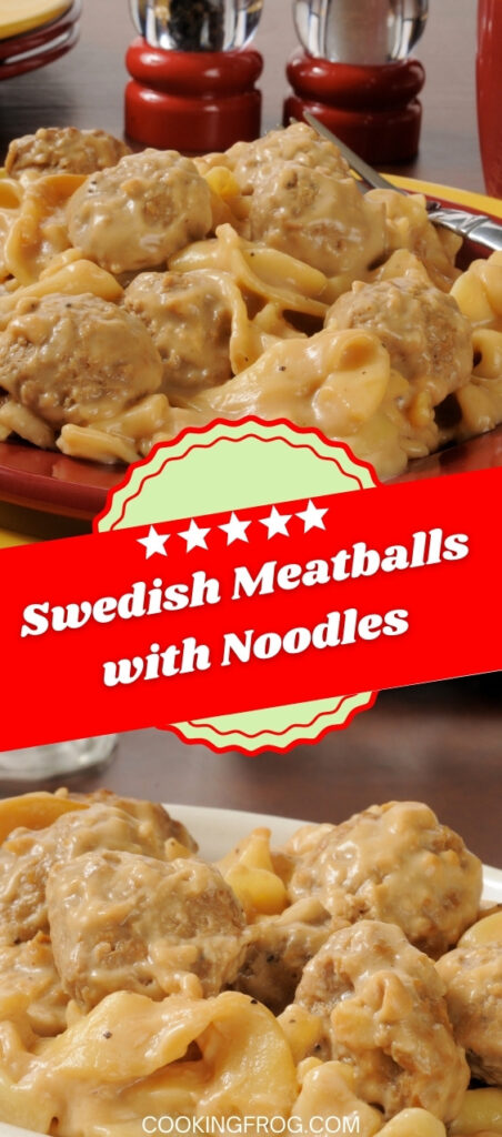 Swedish Meatballs With Noodles Cooking Frog