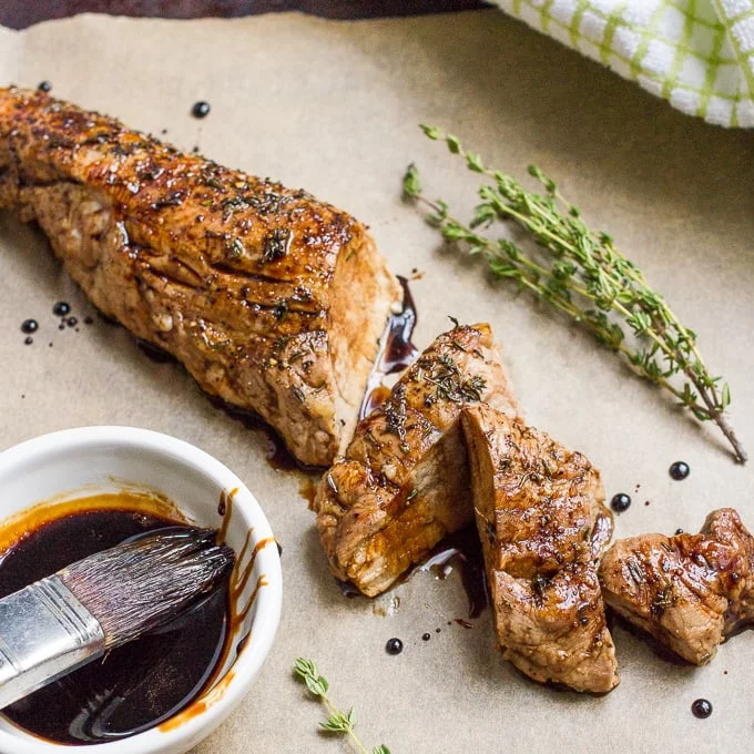 Pork Tenderloin With Balsamic And Thyme