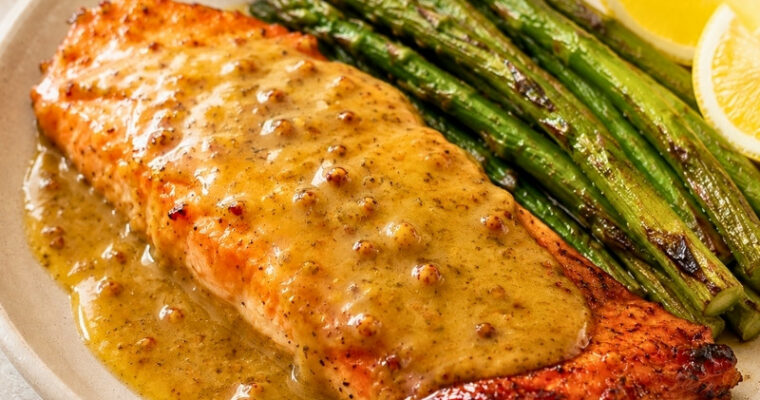 Honey Mustard Baked Salmon