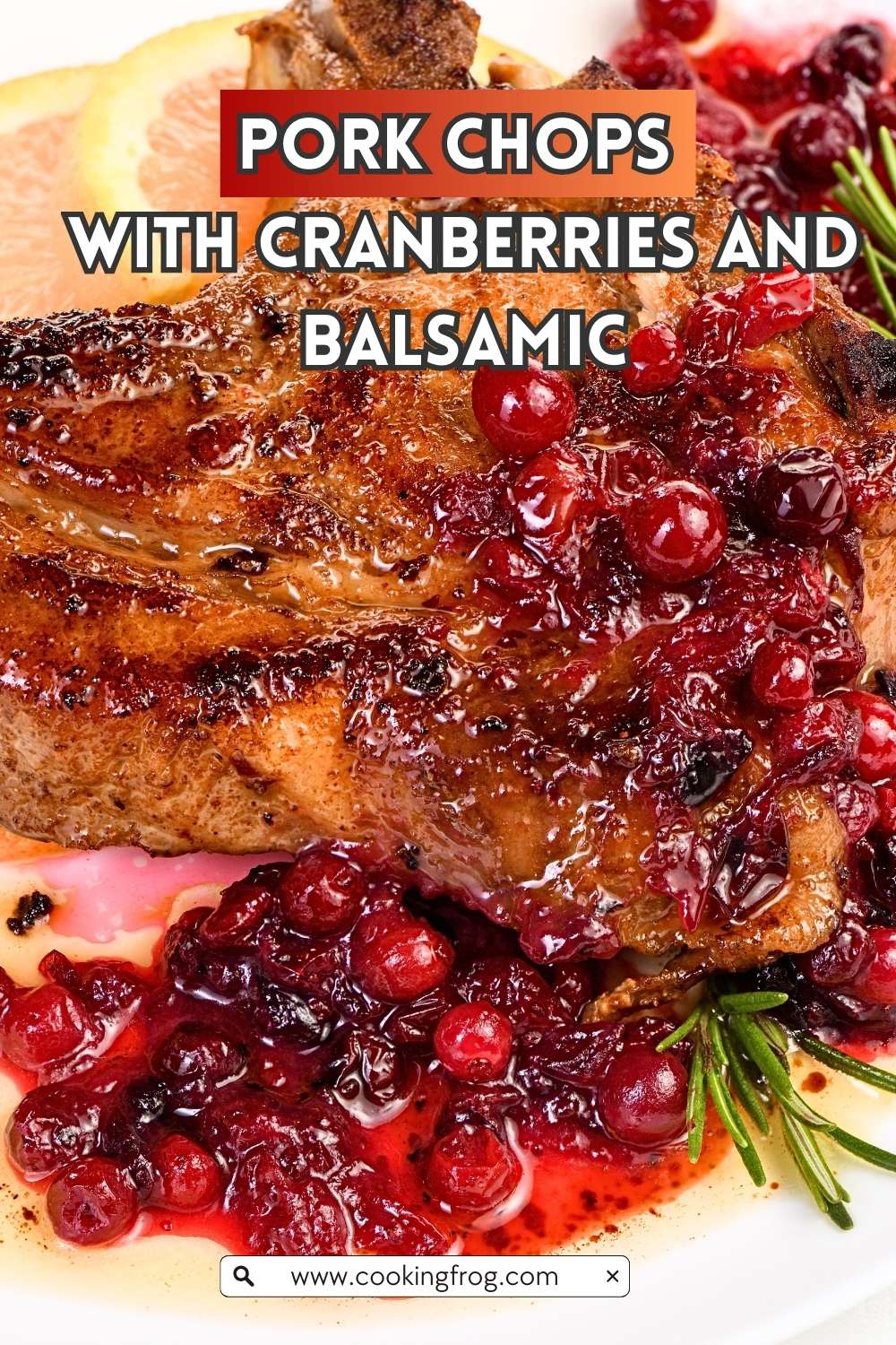 Pork Chops with Cranberries and Balsamic 2 1