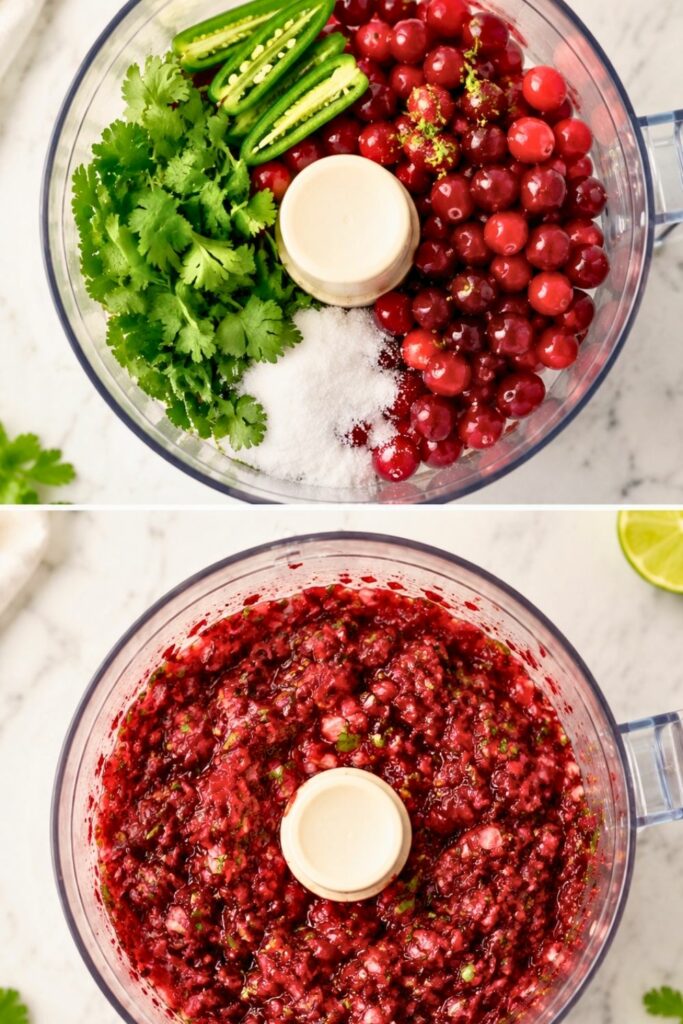 Cranberry Salsa Recipe in food processor