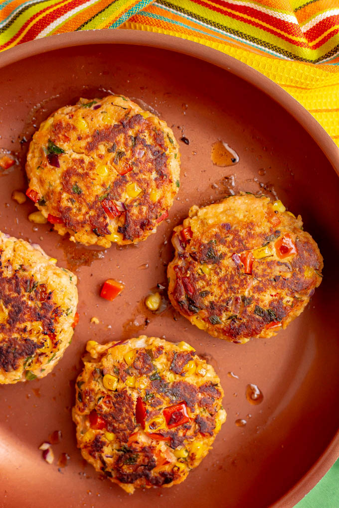 Southwestern Salmon Burgers With Lime
