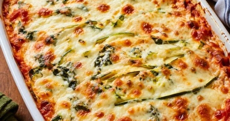 Keto Zucchini and Spinach Lasagna