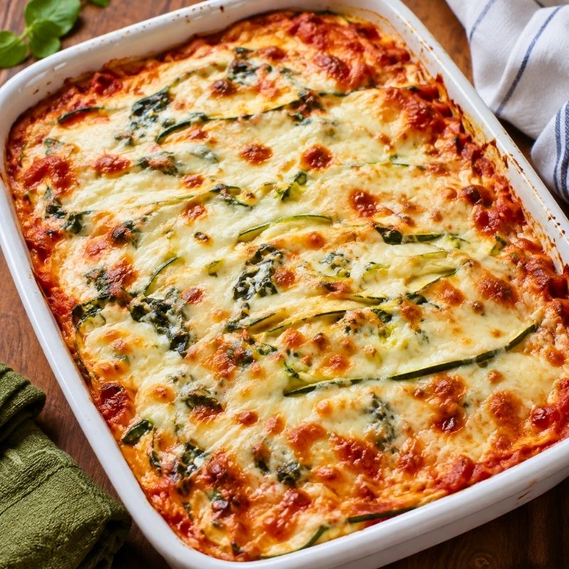 Keto Zucchini and Spinach Lasagna