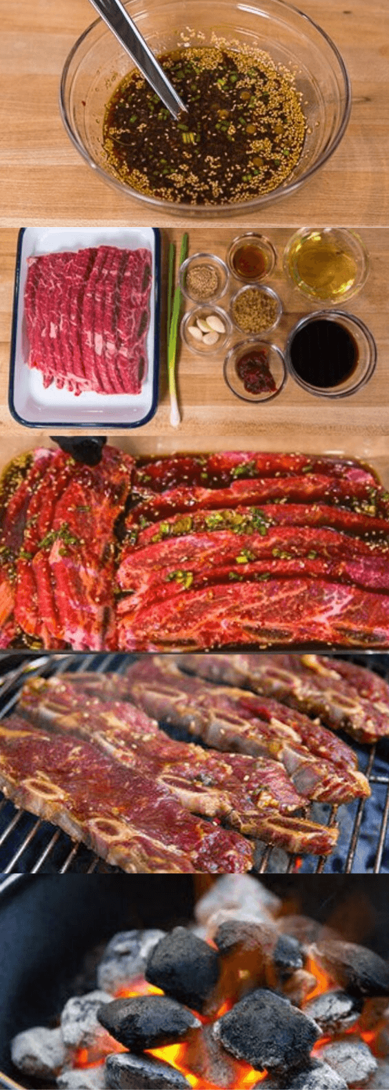 Korean BBQ short ribs marinade ingredients