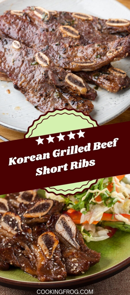 Korean Grilled Beef Short Ribs Recipe | Cooking Frog