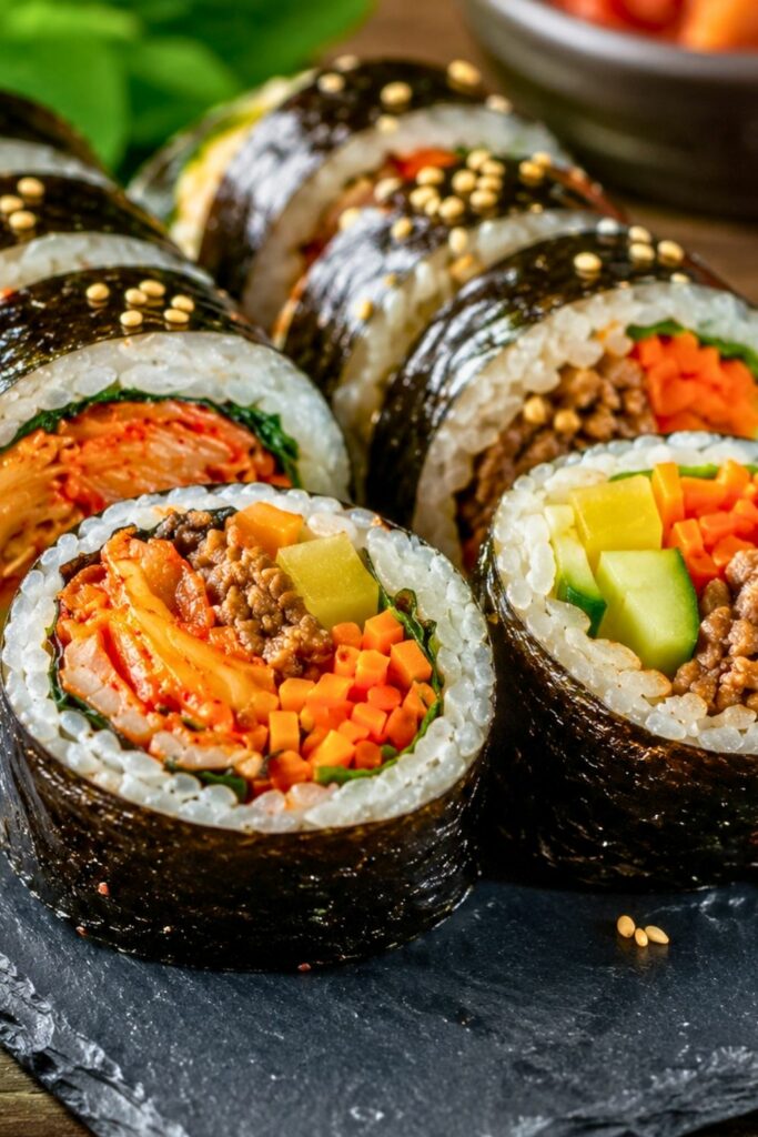 Beef Bulgogi Kimbap Rolls
