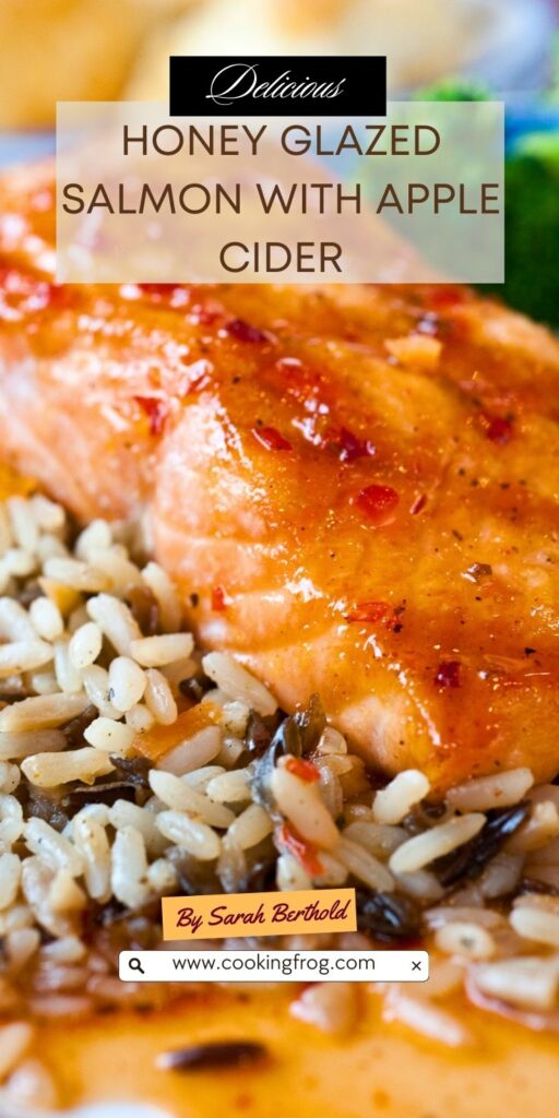 Honey Glazed Salmon with Apple Cider Cooking Frog