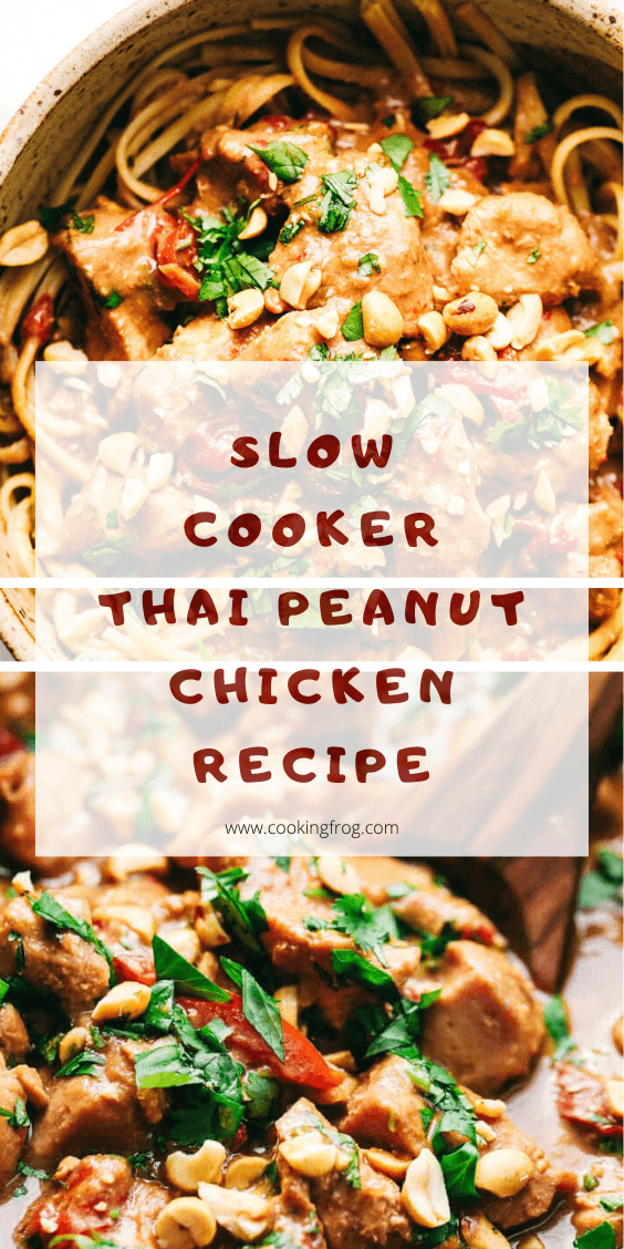 Slow Cooker Thai Peanut Chicken Recipe