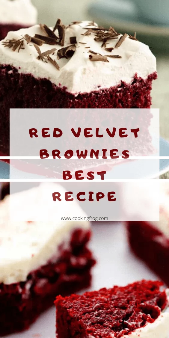 Red velvet brownies easy recipe
