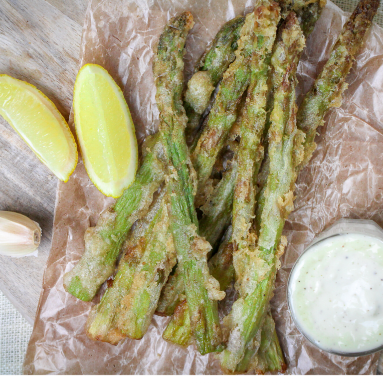 Burgerville Fried Asparagus with Garlic Aioli (Copycat) Cooking Frog