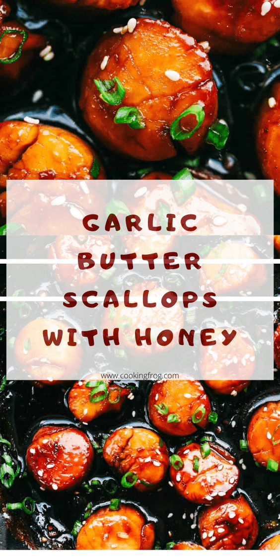Garlic Butter Scallops with Honey Cooking Frog