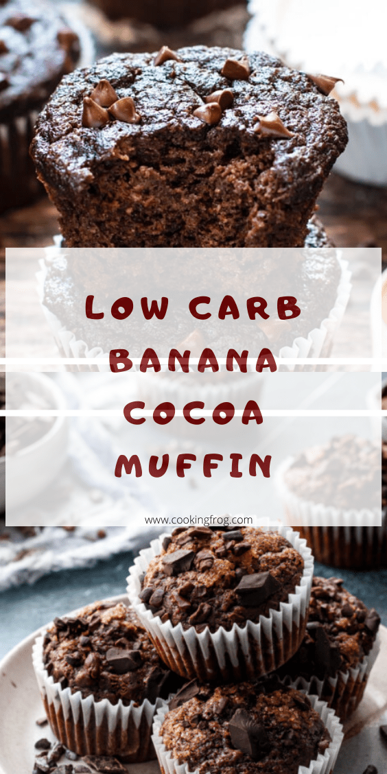 Low Carb Banana Cocoa Muffins