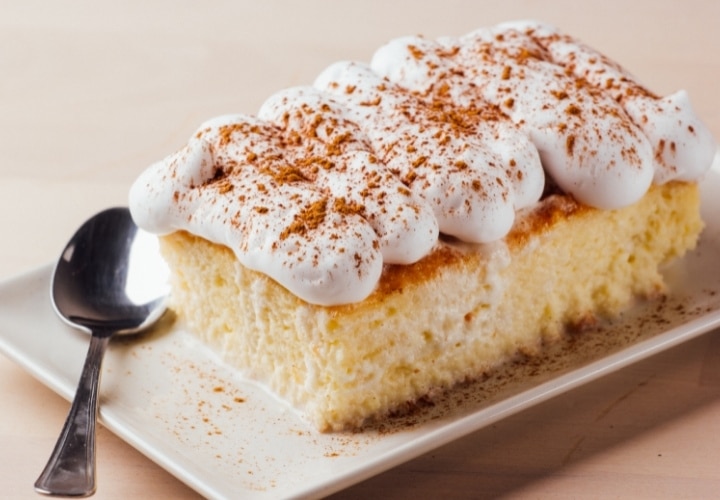 Pumpkin Tres Leches Cake With Spicy Cream