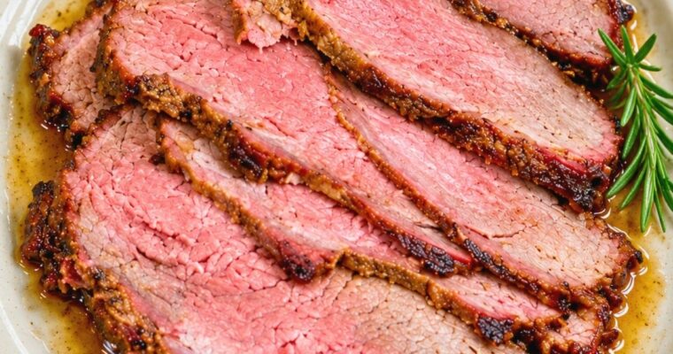 New York Strip Roast Recipe (With Garlic and Herbs)