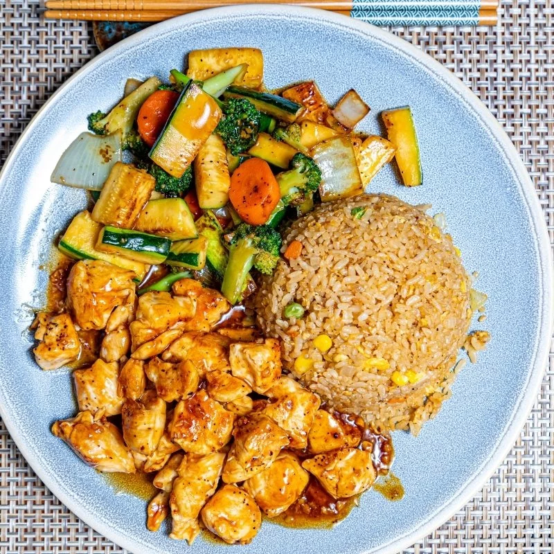 Easy Hibachi Chicken with Fried Rice Recipe