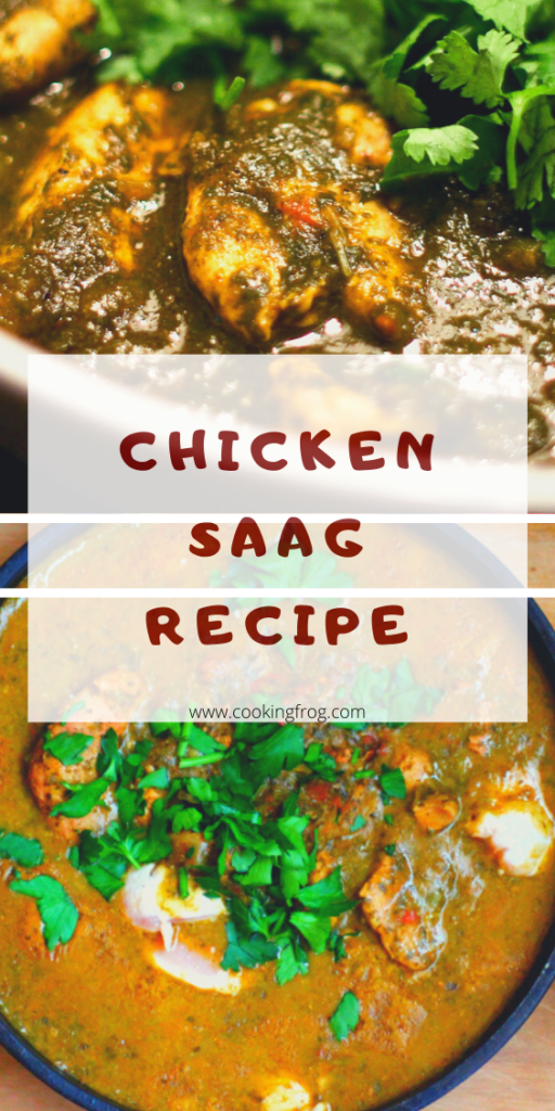 Chicken Saag Recipe - Cooking Frog