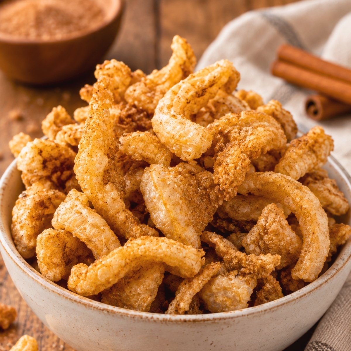 Pork Rinds With Cinnamon (Keto Recipe)