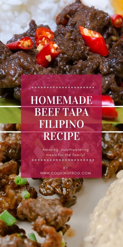 Homemade Beef Tapa Filipino Recipe Cooking Frog