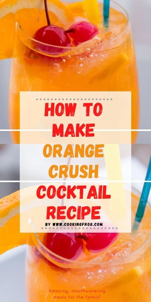How to make Orange Crush Cocktail Recipe