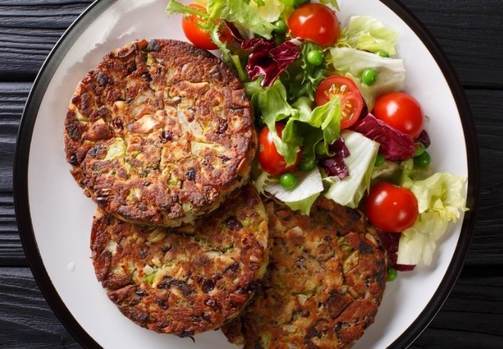 Lion's mane mushroom pattie