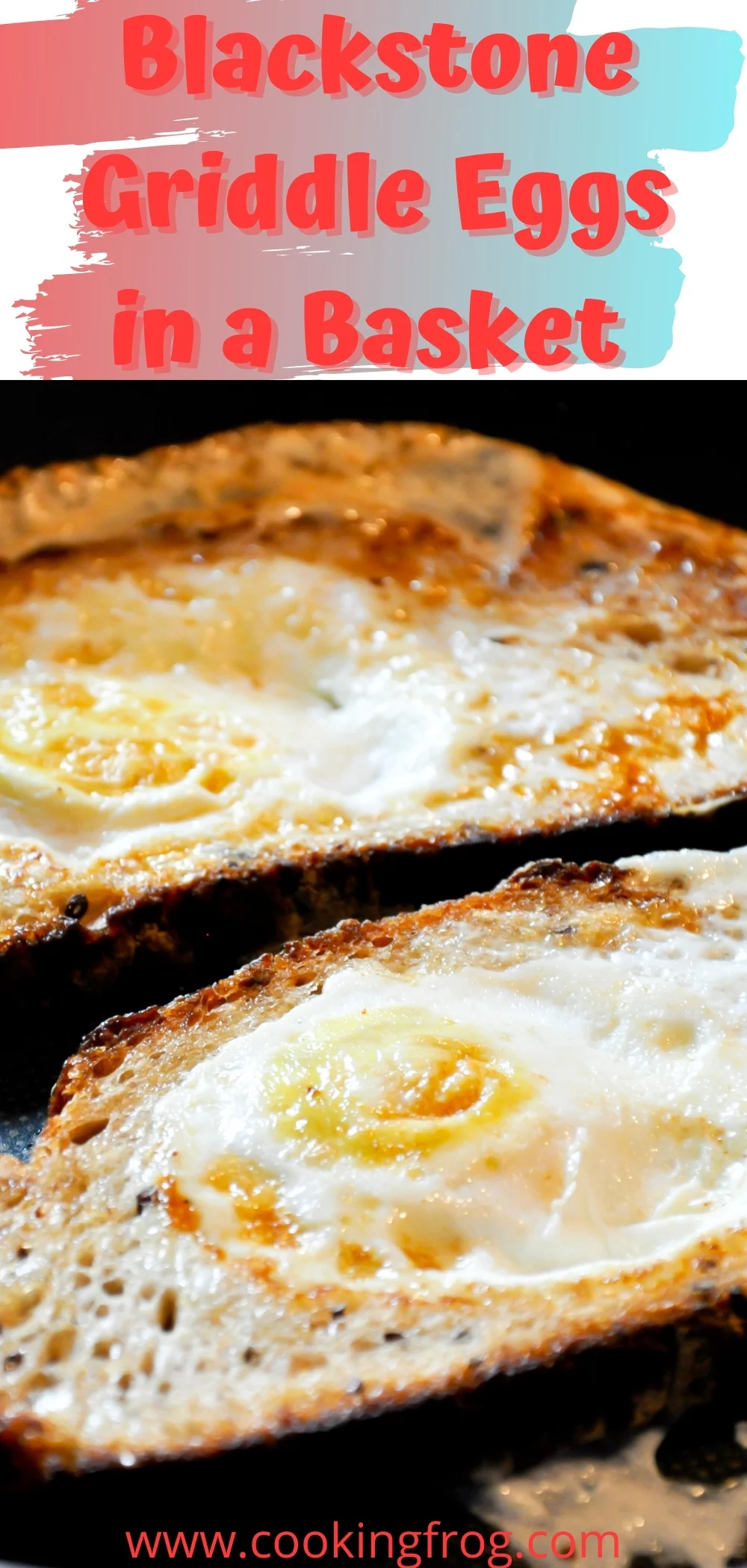 Blackstone Griddle Eggs in a Basket 