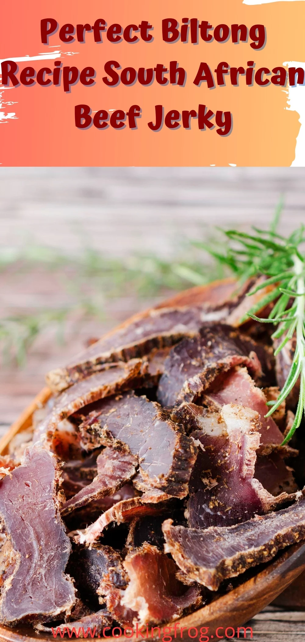 Perfect Biltong Recipe South African Beef Jerky - Cooking Frog