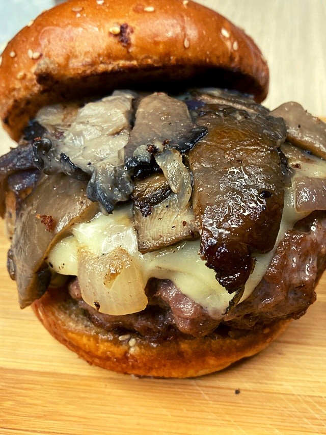 Swiss Mushroom Burger - Weber Seasonings