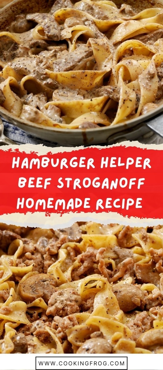 Homemade Beef Stroganoff Hamburger Helper Recipe