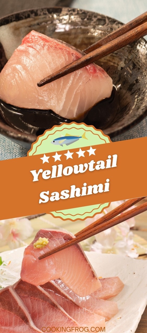 Yellowtail Sashimi With Soy Citrus Yuzu Ponzu Sauce