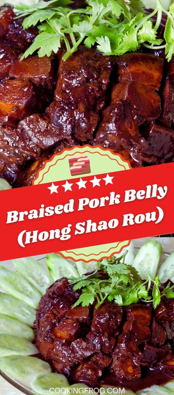 Red Braised Pork Belly (Hong Shao Rou) - Cooking Frog