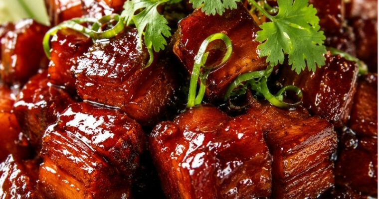 Red Braised Pork Belly (Hong Shao Rou)