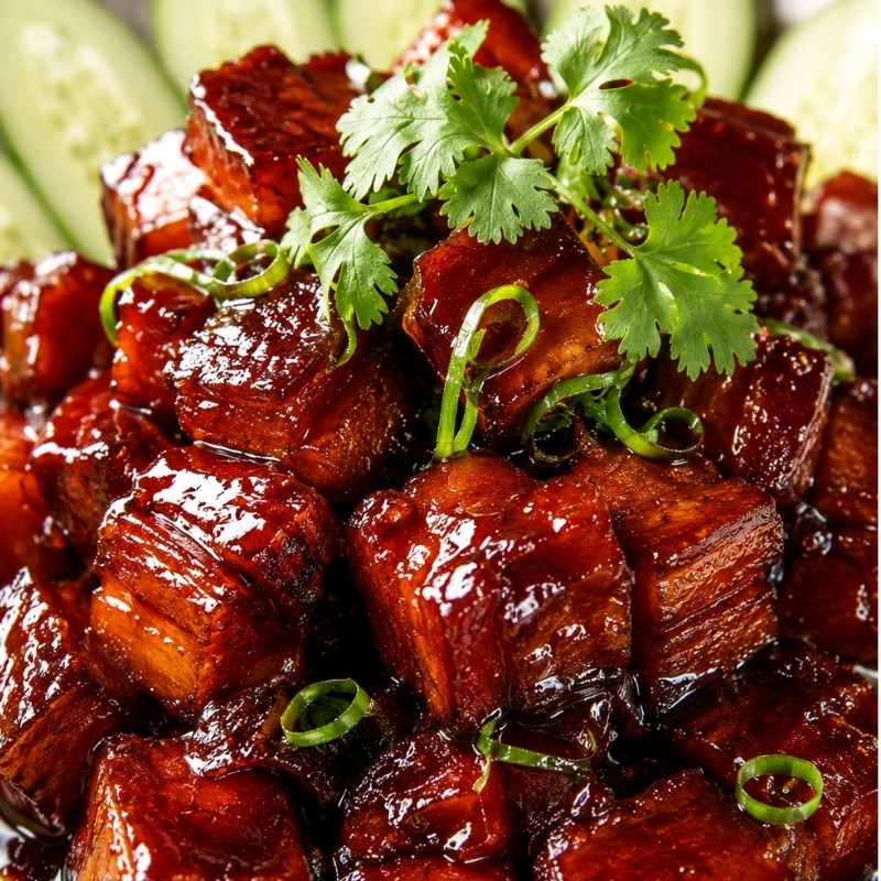 Red Braised Pork Belly (Hong Shao Rou)